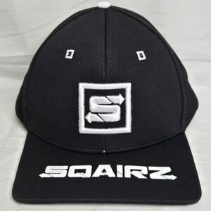 Sqairz Adjustable Golf Hat,‎ Black/White, NWOT